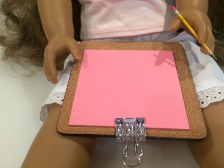 American Girl Pencils and Clipboard