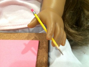 American Girl Pencils and Clipboard