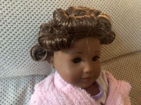 Pin Curling an American Girl Doll's Hair