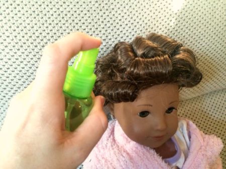 Pin Curling an American Girl Doll's Hair