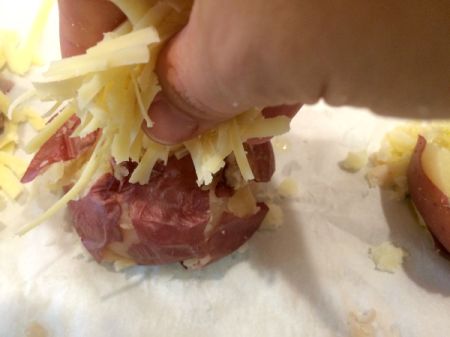 Cheesy Smashed Potatoes