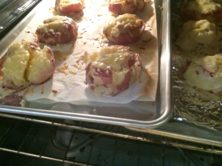 Cheesy Smashed Potatoes