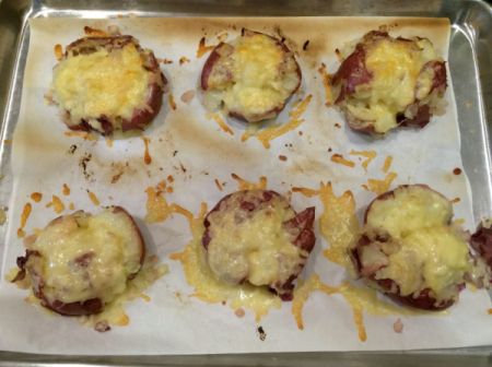 Cheesy Smashed Potatoes