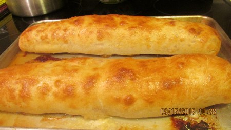 baked rolled calzone