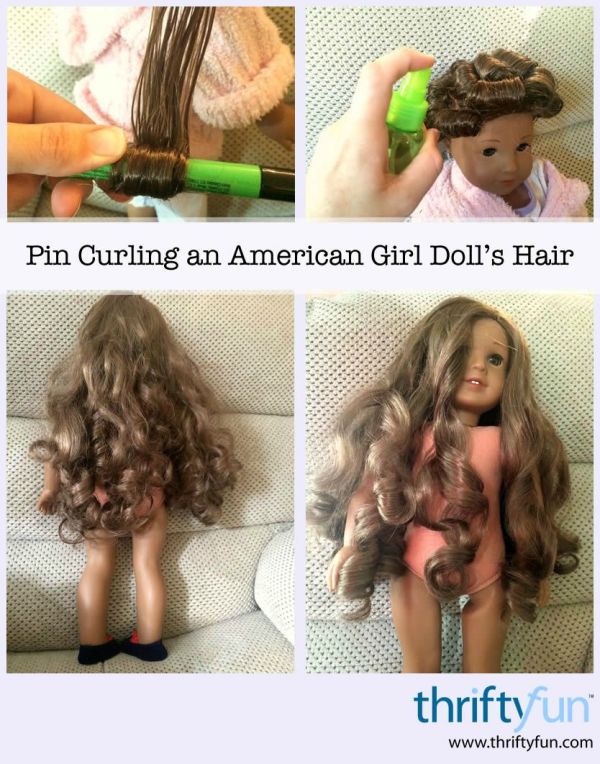 Pin Curling An American Girl Doll S Hair Thriftyfun