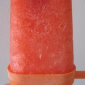 Fizzy Cherry Popsicles - finished popsicle