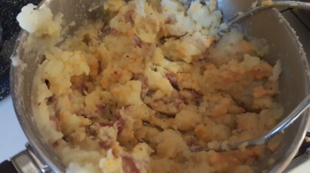 mashed cheesy potatoes