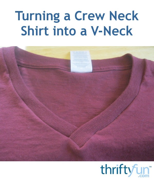 how to cut a vneck into a shirt