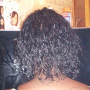 view of back of head