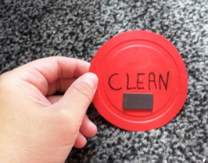 "clean" dishwasher magnet