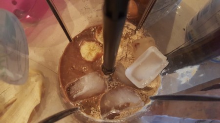 adding ice cubes