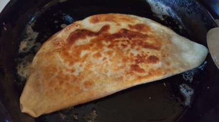 quesadilla cooking