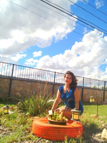 Recycled Tire Desert Garden