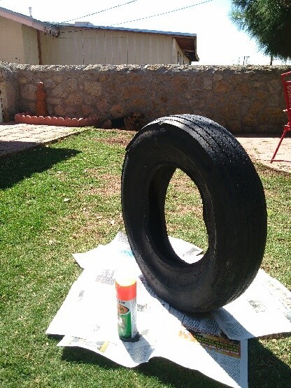 Recycled Tire Desert Garden