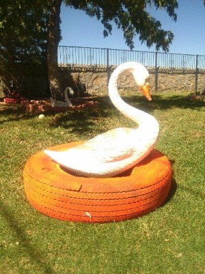 Recycled Tire Desert Garden