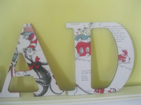 Decorative Decoupaged Letters