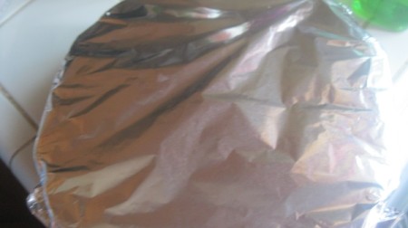 foil covered pan