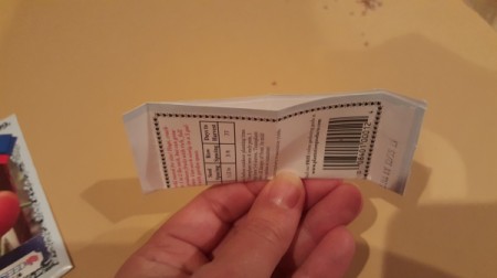 The back of a seed packet.