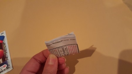 A folded packet of seeds.