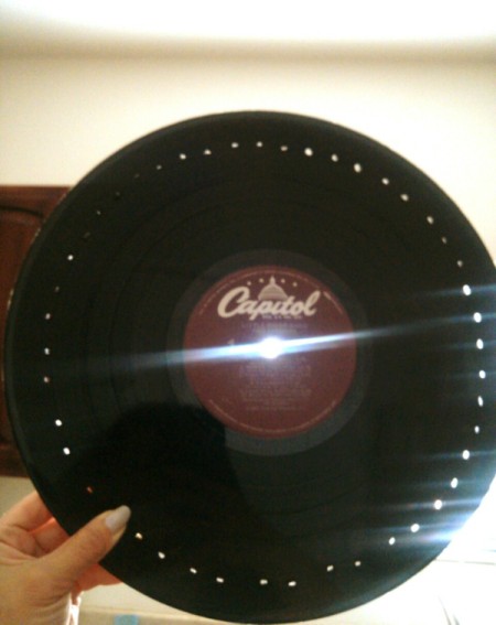 Vinyl Record Earrings Display