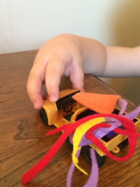 Felt Scraps for Toddler Play