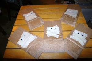 Halloween Mummy Gift Bags