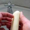 scraping soap under nails