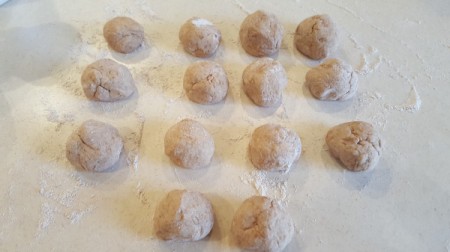 balls of dough