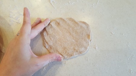 flattened bread
