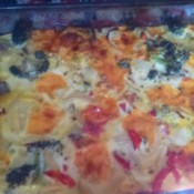 baked veggie egg casserole