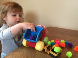 Pom Poms for Toddler Play