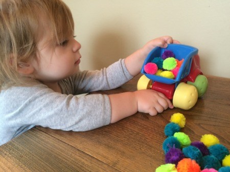 Pom Poms for Toddler Play