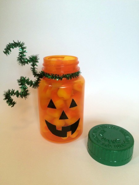 Pill Bottle Pumpkins