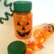 Pill Bottle Pumpkins