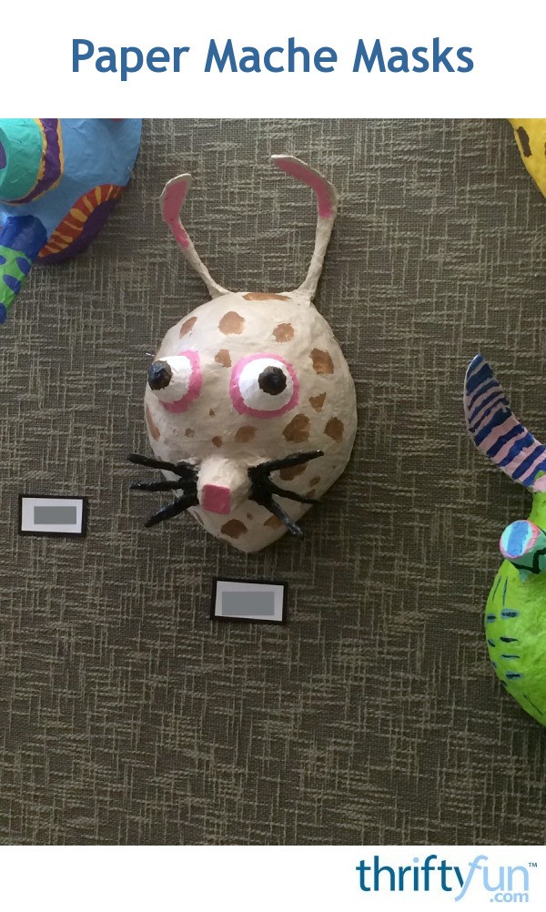Paper Mache Masks ThriftyFun