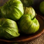 bowl of tomatillos