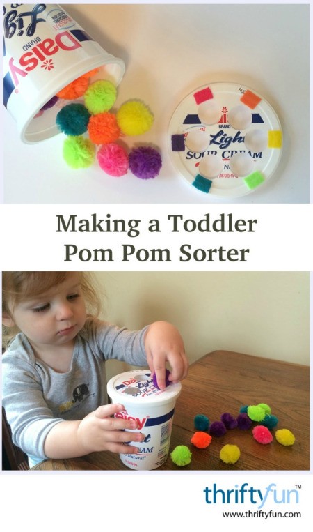 Toddler Pom Pom Sorter