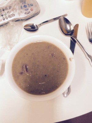 Cream of Chestnut Soup in a bowl.