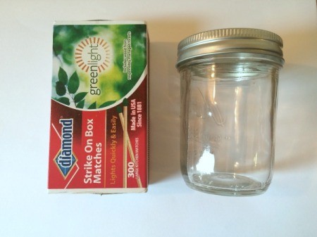 Mason Jar Match Dispenser