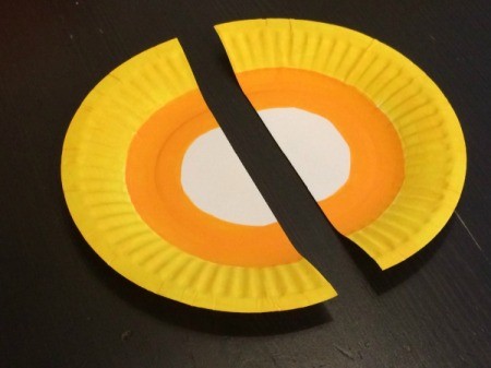 Paper Plate Candy Corn Garland