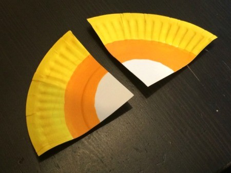 Paper Plate Candy Corn Garland