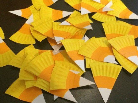 Paper Plate Candy Corn Garland