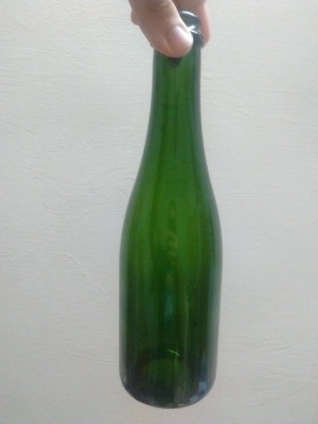 Yarn Wrapped Bottle Vase