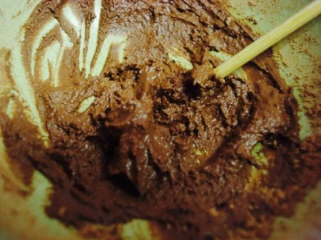 mixed cocoa for decorating