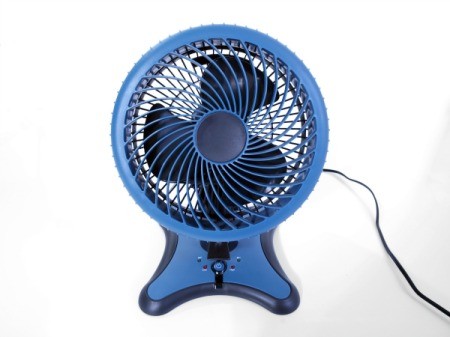 blue fan