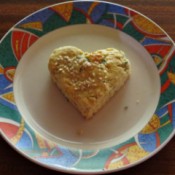 heart shaped scone