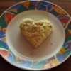 heart shaped scone