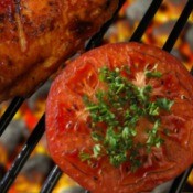 tomatoes on a grill