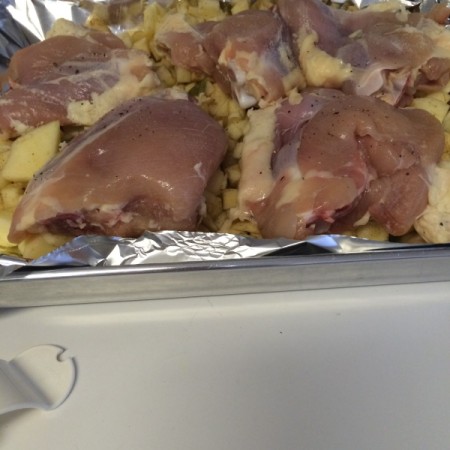 chicken dish ready to bake