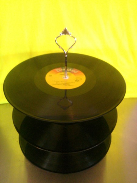 Vinyl Record Dessert Tiers